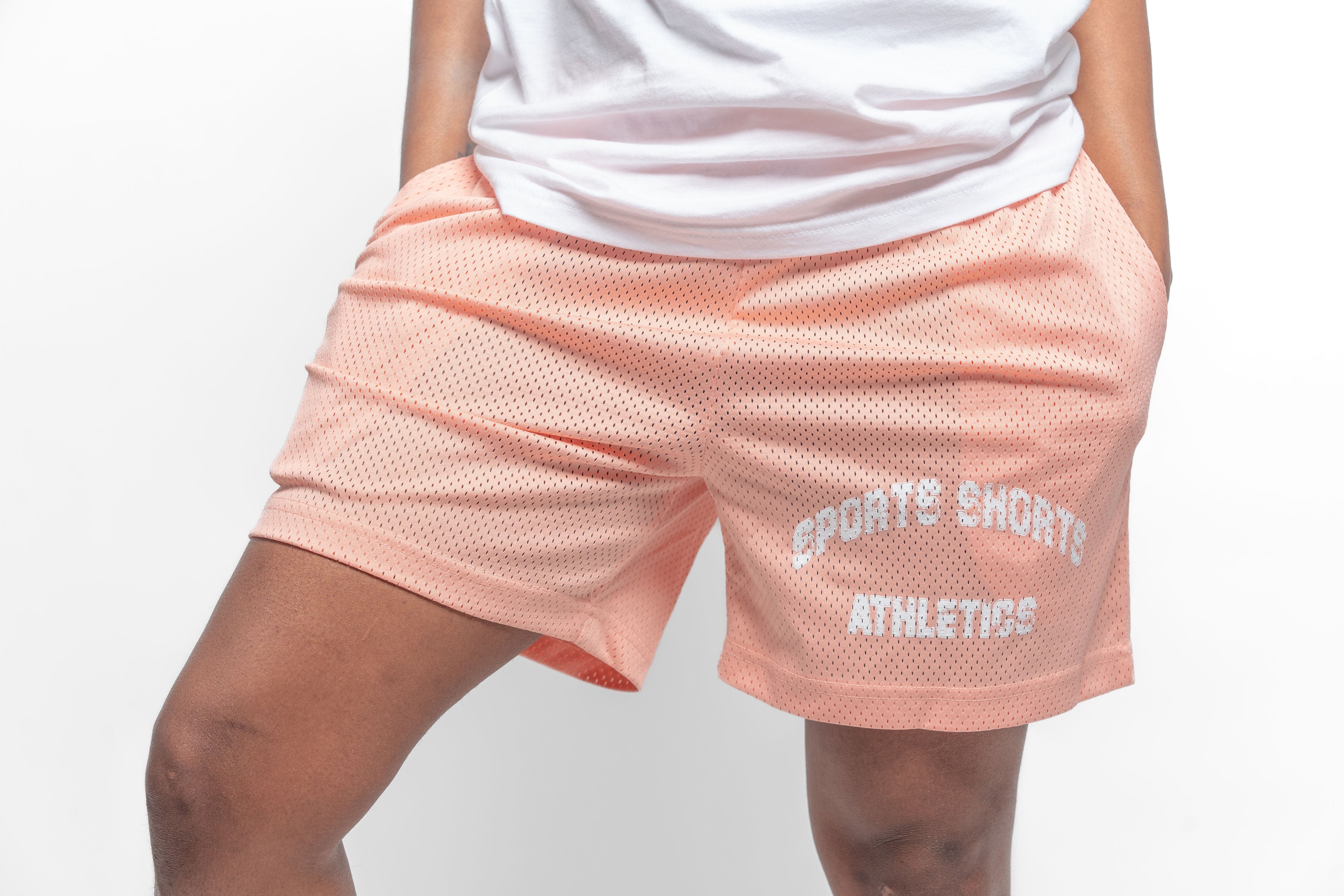 Blush Mesh Sport Shorts